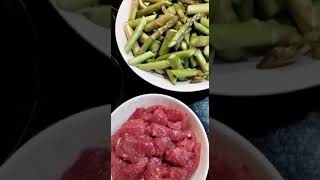 Stir fry beef and asparagus ❤️