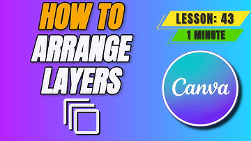How to Arrange Layers One Above the Other in Canva - Lesson 43 Canva Video Editing Tutorial