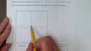 Aleks: Drawing and identifying a polygon in the coordinate plane (BR)