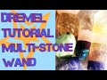 How to Make Multi-Crystal Stone Wand With a Dremel (Rotary Tool) Lapidary Class- Rock Polishing