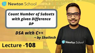 Number of Subsets with given Difference | Dynamic Programming | Episode 108 | Yogesh Yogendra | DSA