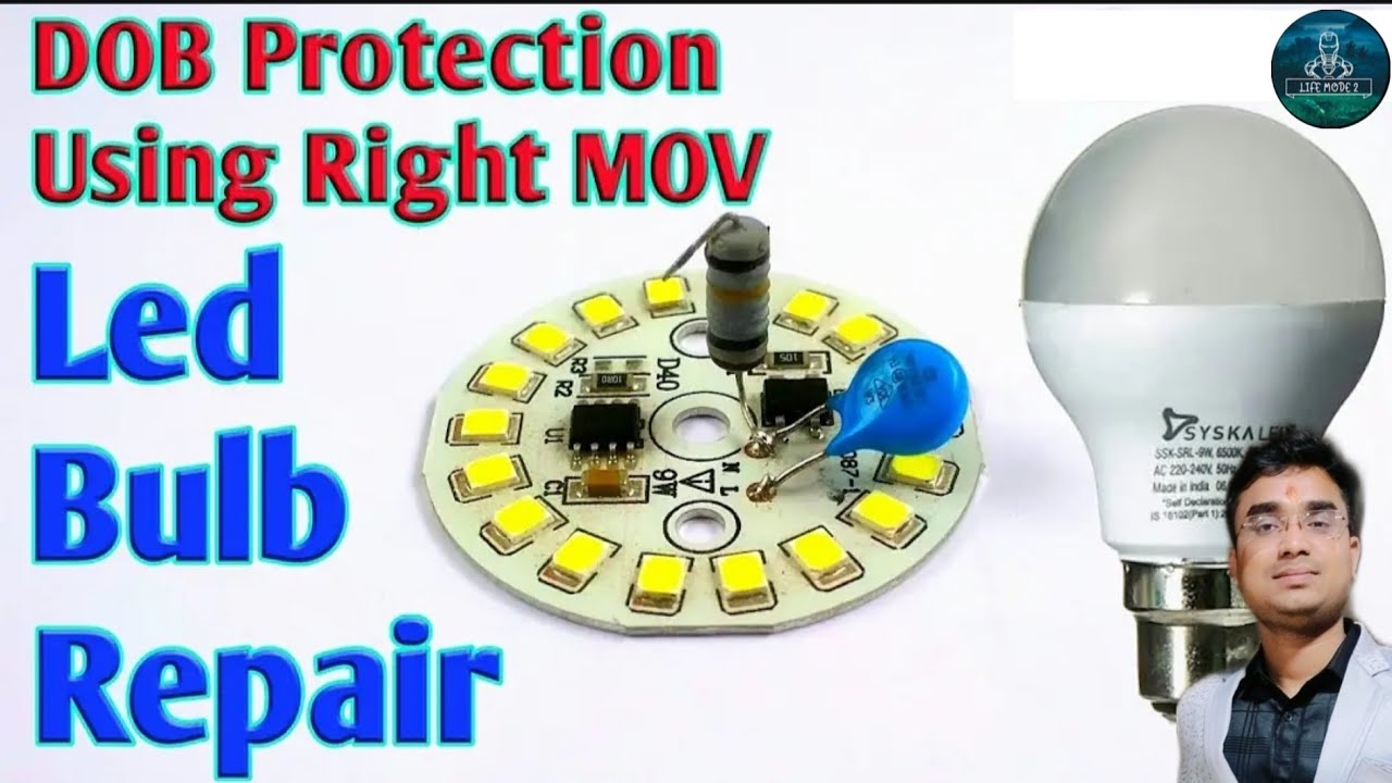 DOB bulb की life बढ़ाएं सिर्फ 2 रूपये मैं || DOB LED LOW light solution || How to repair Led bulb