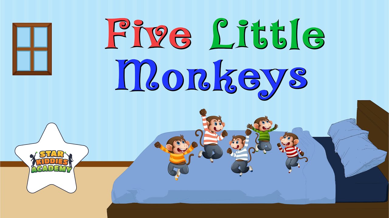 Five Little Monkeys | Kids Nursery Rhymes