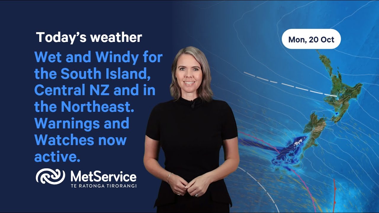 NZ Weather Forecast - Monday 20 October 2025 - YouTube