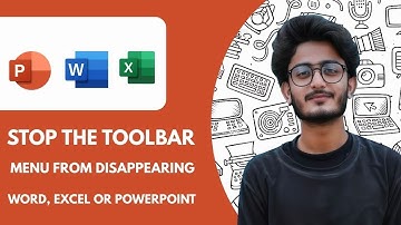 How To Stop the Toolbar Menu From Disappearing in Word, Excel or Powerpoint - 2025