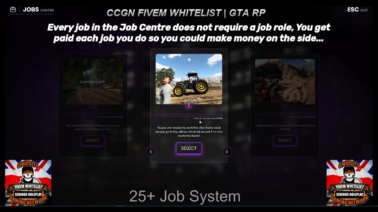 CCGN Whitelist | Short Job System Tutorial | GTA 5 Roleplay