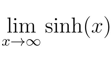 Find the Limit of sinh(x) as x approaches infinity