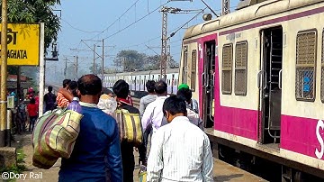Special color EMU of SER & the new ICF MEDHA Local train made a lovely crossing at Railway Gate