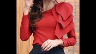 أجمل كولكشن بلوزات حمرة ~~أجدد بلوزات باللون الأحمر تجنن ~amazing red blouses