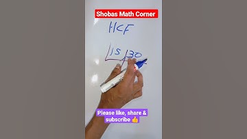 HCF  in short easy method # basic maths