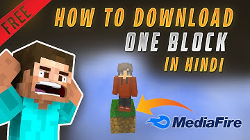 how to download minecraft one block in mobile in hindi | how to download one block in mobile/pc