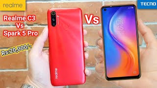 Tecno Spark 5 Pro Vs Realme C3 Comparison | Price and review in Pakistan