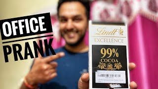 Lindt 99% Cocoa Dark Noir Bitter Prank Office Pranks Incredible Bhagat