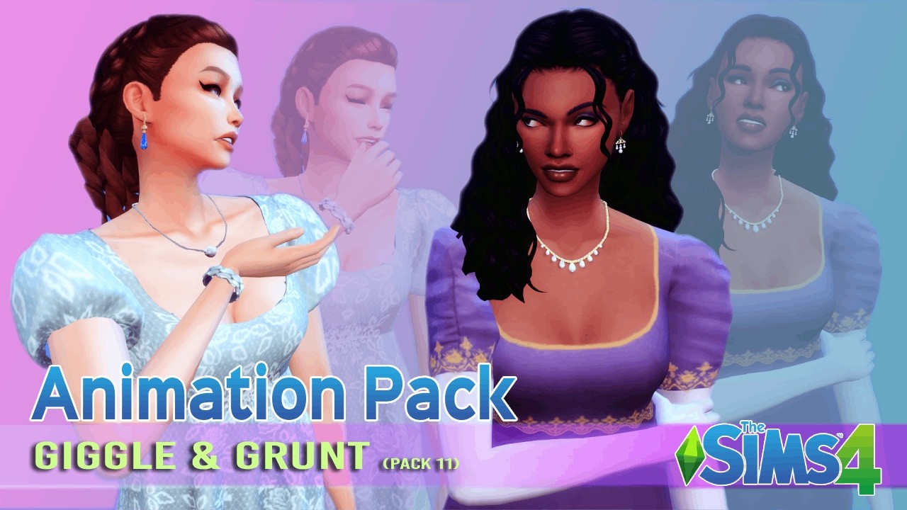 🤭 Sims 4 Animation | Standing Giggle and Grunt | Pack 11