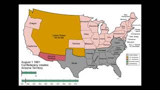 Confederate Secession & Readmission Map (1860–1870)