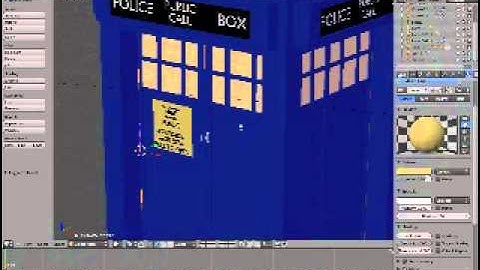 Create Your Own Tardis NEW pt6b (Blender) - Final Detail Part 2