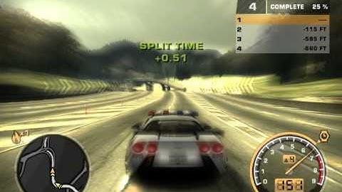 NFS most wanted - sgt cross corvette