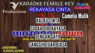 KARAOKE REKAYASA CINTA ( CAMELIA MALIK ) NADA CEWEK #jyproduction #karaokedangdut #viral #BG
