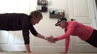 Partner Plank High 5 Challenge