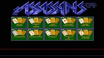 AMIGA ALL 261 ASSASSINS GAME MENU INTROS COLLECTIONS ATTRACT MODE EXCEPT WB GAMES COLLECTION THAT HA