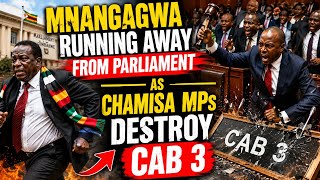 MNANGAGWA RUNNING AWAY FROM PARLIAMENT AS CHAMISA MPs DESTROY CAB3. 2030 KURE