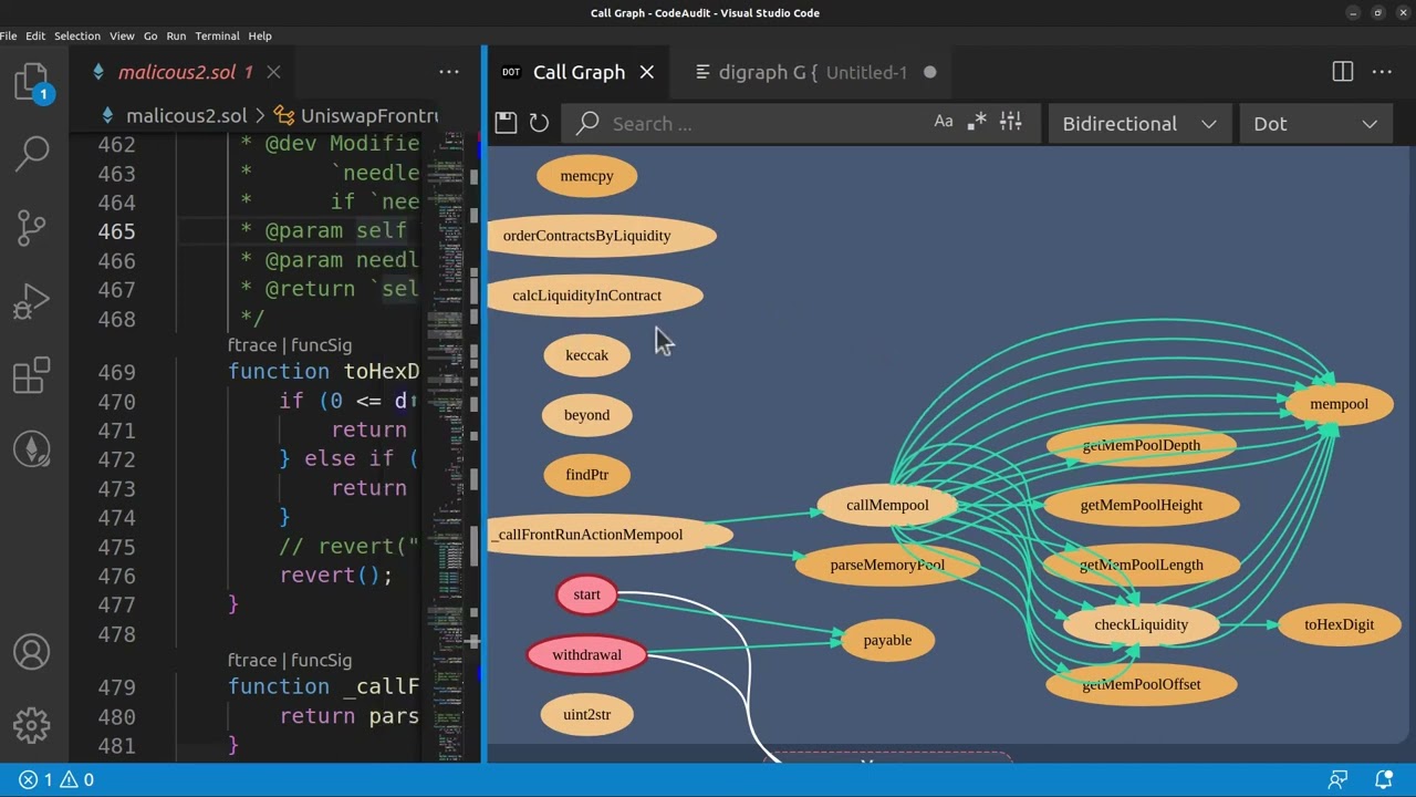 Smart Contract Auditing 0x02 - Graphing Code Flow and Deobfuscating Malicious Front Running Malware