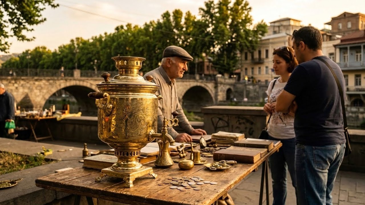 The Most Atmospheric Route in Tbilisi🇬🇪| Parks, Antiques & River Views