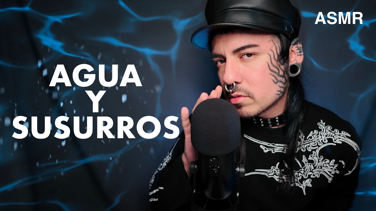 ASMR | Sonidos suaves de agua con Susurros calmados para dormir | en Español