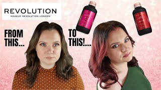 REVOLUTION HAIRCARE Tones For Brunettes | Merlot & Berry Pink Semi Permanent Hair Dye | Clare Walch