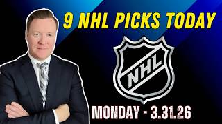 Tuesday 9 NHL Betting Picks l 3/31/26 l Vernon’s Best NHL Bets, Expert Picks and Predictions screenshot 1