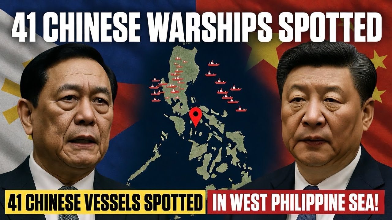 Philippines Raises Alert as 41 Chinese Ships Appear in West Philippine Sea