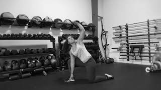 Half Kneeling Kettlebell Clean + Windmill Press