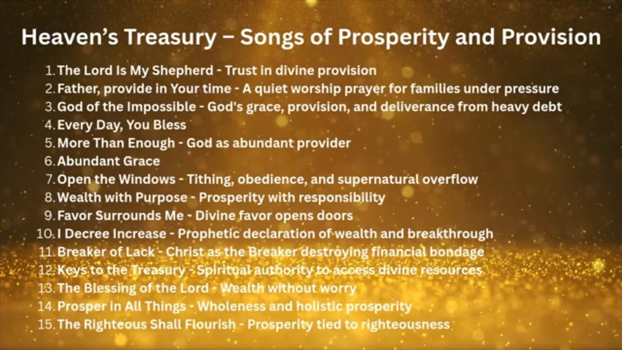 Heaven’s Treasury – Songs of Prosperity and Provision
