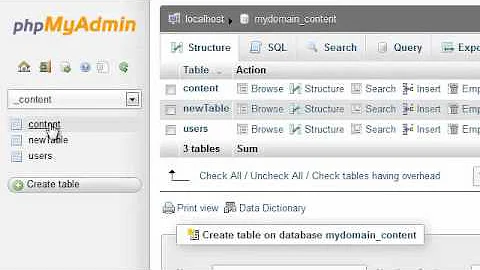 How do I rename a database in phpMyAdmin?