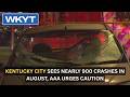 Lexington sees nearly 900 crashes in August, AAA urges caution