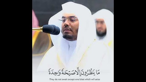 ياسر الدوسري سورة يس الجزء الحادي عشر {ويقولون متى هذا الوعد إن كنتم صادقين ما ينظرون إلا صيحة.....}