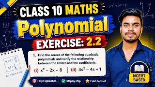 POLYNOMIAL CLASS 10 MATHS CHAPTER - 02 | EX -2.2 | QUESTION NO. 1 . (I) & (Ii) | #viralvideo #viral
