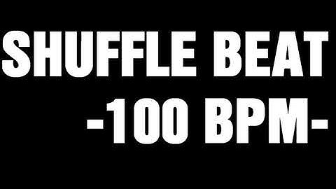 SHUFFLE BEAT BASS TRACK FOR DRUM PRACTICE -100 BPM-