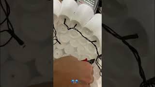 DIY Christmas Lights Decoration - Plastic Cups & Tree Lights