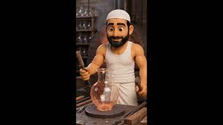 How handmade glasses are made #glassblowing #satisfying 