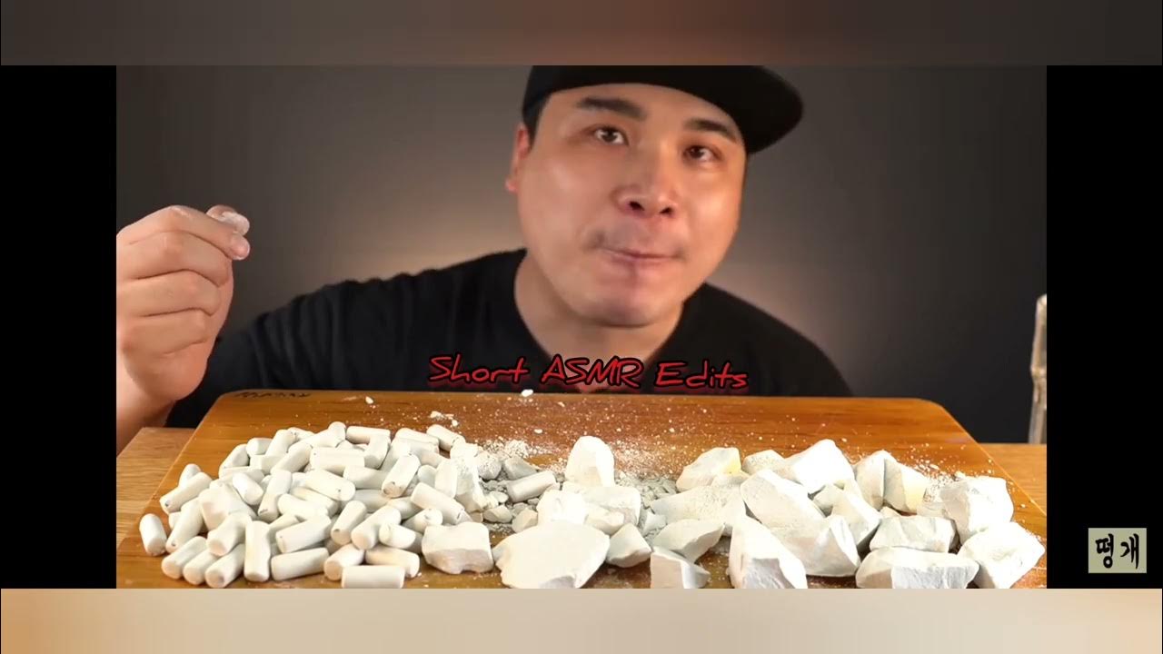 Chalk eating ASMR 😋😋 crunchy sounds YouTube