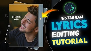 Instagram Trending Lyrics Status Video Editing Tutorial In Alight Motion | Alight Motion New Text