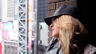 AMANDA HOLLEY BTS "FEENIN" Times Square NYC QUAD STUDIOS Wealth