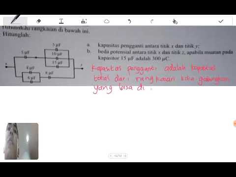 Kapasitas Pengganti Dan Beda Potensial Antara Titik X Dan Z Pada Rangkaian Kapasitor 5 5 10 15 4 4 8 Youtube