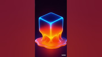 AN MELTING ICE CUBE #LOOP#SHORTS #physics