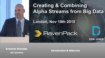 Introduction & Welcome - Armando Gonzalez - CEO - RavenPack