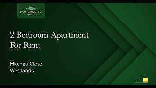 2 Bedroom Apartment for Rent in Westlands