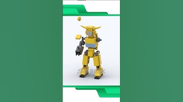 LEGO Bumblebee Style Mech Transformer G1 Building Animation