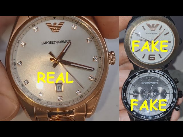 Introducir 33+ imagen emporio armani watch fake vs real - Abzlocal.mx