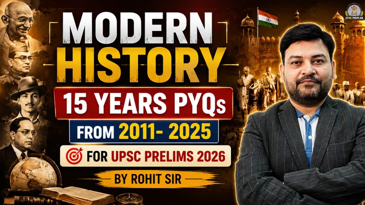 UPSC Modern History PYQs 2011-2025 🔥| UPSC Prelims 2026 Expected ...
